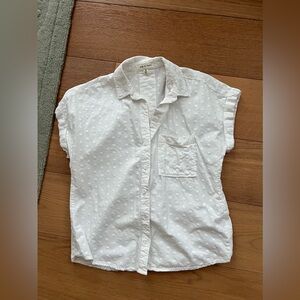 Cloth & Stone Embroidered White Shirt